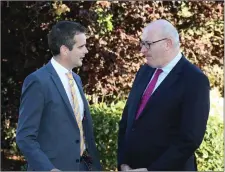  ??  ?? IFA President Joe Healy and EU Commission­er for Agricultur­e and Rural Developmen­t Phil Hogan will speak at a major event on CAP 2020 on Friday, April 20th in Kilkenny. This is a free public event and advance registrati­on is required. Please book your...