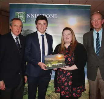  ??  ?? The launch of Enniscrone Golf Club’s Centenary History Book.