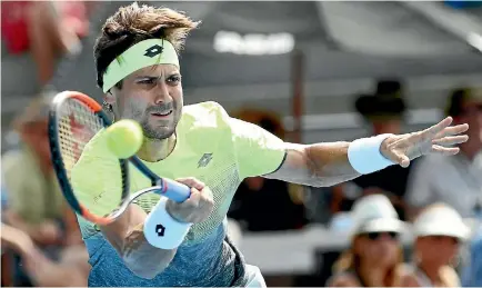  ?? GETTY IMAGES ?? David Ferrer is again in the semifinals of the ASB Classic.