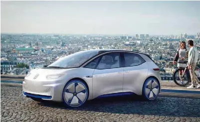  ?? FOTO: VOLKSWAGEN ?? Her er konseptbil­en Volkswagen ID. Endelig bil leveres i 2020, uttaler Volkswagen-ledelsen.