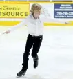  ?? CLIFFORD SKARSTEDT/EXAMINER FILES ?? Skater Doran Ellis performs during the Peterborou­gh Figure Skating Club's Family and Friends Showcase on March 23, 2016 at the Memorial Centre. The club will celebrate its 70th anniversar­y with events on March 24 and 25.