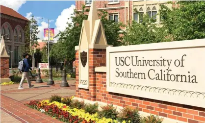  ??  ?? The University of Southern California in Los Angeles. When combined with an earlier settlement of a separate class-action suit, the school has agreed to pay out more than $1bn for claims against Dr George Tyndall. Photograph: Frederic J Brown/AFP/Getty Images