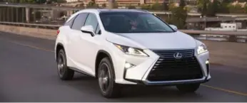  ?? LEXUS ?? The Lexus RX 350 has been recently updated, and it exudes confidence on the road.