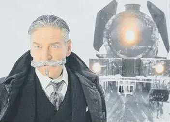  ??  ?? Sir Kenneth Branagh as Poirot in Murder on the Orient Express (photo: Twentieth Century Fox Film Corp)