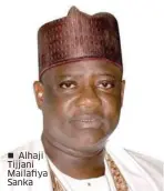  ??  ?? Alhaji Tijjani Mailafiya Sanka