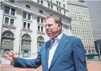  ?? KEVIN HAGEN THE ASSOCIATED PRESS ?? U.S. attorney Geoffrey Berman went to work Saturday despite Attorney General William Barr saying he’d resigned on Friday.