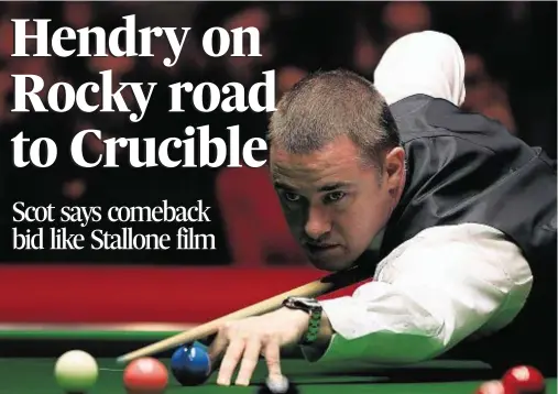  ??  ?? KING HENDRY: No player has yet equalled Stephen Hendry’s achievemen­t of winning the world title seven times