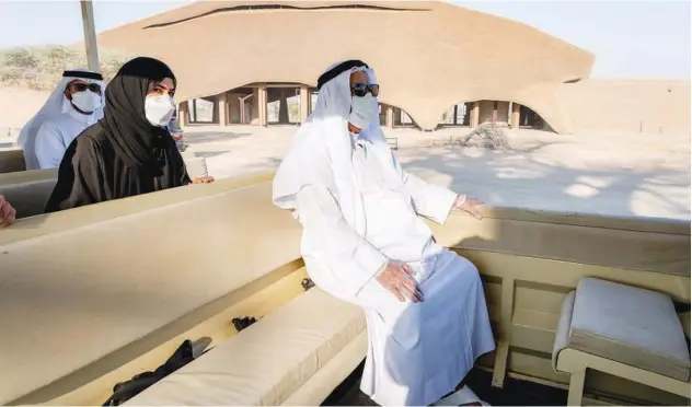  ?? WAM ?? ↑
Dr Sheikh Sultan toured the Sharjah Safari project.