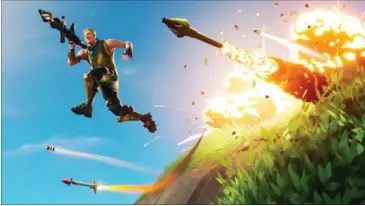  ?? FOTO: EPIC GAMES ?? I Fortnite er der mange måder at komme sin modstander til livs på.