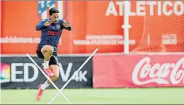  ?? FOTO: EFE ?? Entrenamie­nto del
Atlético de Madrid para cerrar la primera semana de trabajo