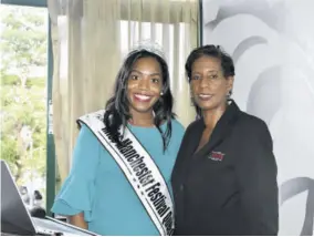  ?? (Photo: Gregory Bennett) ?? Dr Dominique Reid (left), Miss Manchester Festival Queen 2021 and her mother Karlene Kelly Reid, Miss Manchester Festival Queen 1991
