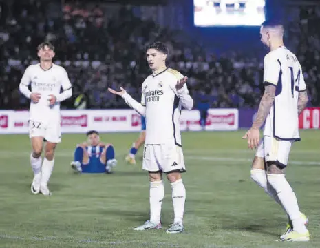  ?? ?? Brahim Díaz fue decisivo en el triunfo del Madrid: provocó el penalti que transformó Joselu y, un minuto después, sentenció el duelo