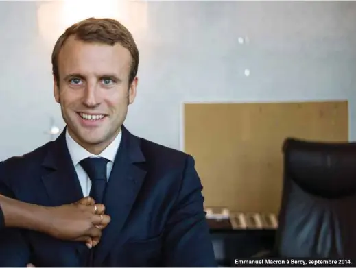 ??  ?? Emmanuel Macron à Bercy, septembre 2014.