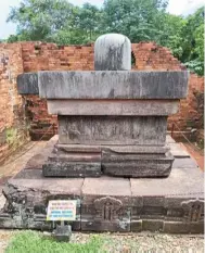  ?? ?? The pedestal of this shiv Linga is registered as a national treasure of vietnam.