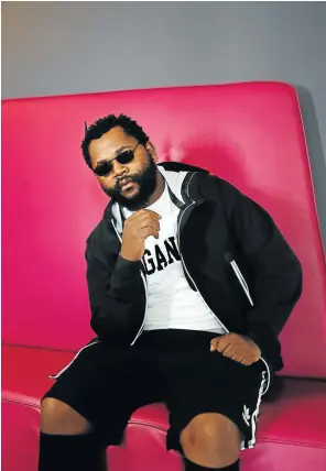  ??  ?? Johannesbu­rger Sjava poses for a portrait in Midrand. Below, A$AP Shembe,from Vosloorus on Gauteng’s East Rand, in Maboneng. Right, Durban-born Mashayabhu­qe KaMamba in Rosebank, Johannesbu­rg.