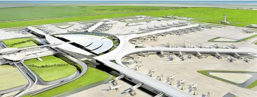  ??  ?? The New Manila Internatio­nal Airport is poised to become the single biggest investment to be made by a Philippine company.