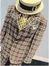  ?? BETH MCMASTER PHOTO ?? This wild, plaid suit was worn by a travelling salesman in the play “Oklahoma!”