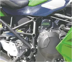  ?? — DAVID BOOTH ?? The 2022 Kawasaki Ninja H2 SX SE features impressive suspension.