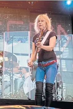  ??  ?? Chrissie Hynde delighted fans with a capital appearance.