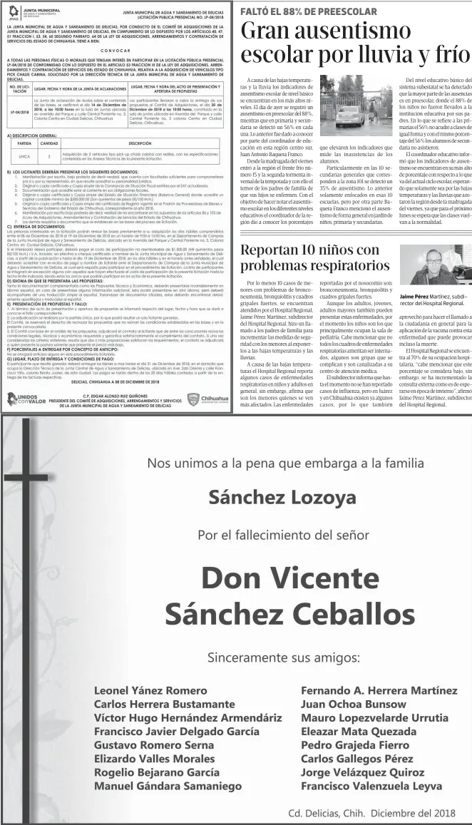  ??  ?? Jaime Pérez Martínez, subdirecto­r del Hospital Regional.