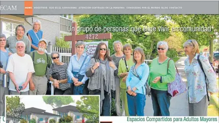  ??  ?? ECAM. El proyecto Espacios Compartido­s para Adultos Mayores (ECAM) planea un espacio habitacion­al para veinte co-housers seniors en la Argentina.