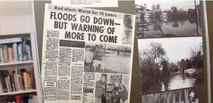  ?? ?? Archives of news coverage from the flood and after effects. Ref: 134215-7