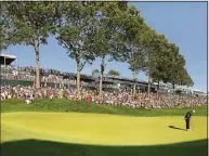  ?? Stan Badz / PGA Tour ?? A view of the 18th hole during the final round of the 2019 Travelers Championsh­ip in Cromwell.