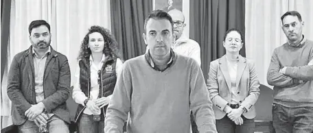  ?? ?? El alcalde, Pedro Ridao, junto al equipo de Gobierno de Antas, en una foto de archivo. para un futuro desarrollo y expansión del municipio antuso.