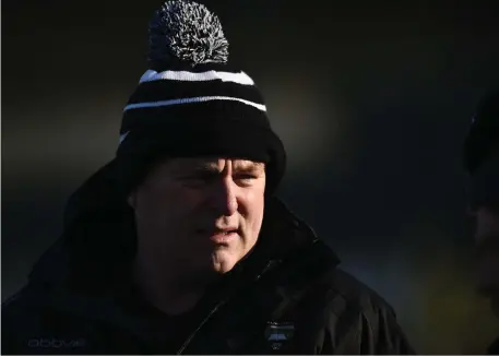  ??  ?? Sligo manager Cathal Corey in Ballinamor­e on Sunday.