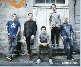  ??  ?? Simple Plan