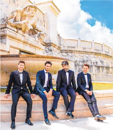  ?? COURTESY OF COLUMBIA ARTISTS MUSIC ?? The Four Italian Tenors will perform two shows in New Mexico — one in Alto and one in Albuquerqu­e.