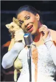  ??  ?? Purring: Audra Mcdonald is an elegant vision as the jazz legend Billie Holiday