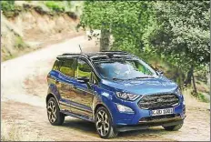  ?? BILD: FORD ?? SUV auf Fiesta-Basis: Der Ford Ecosport ähnelt jetzt etwas stärker seinem großen Bruder Kuga.