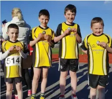  ??  ?? South Sligo AC athletes with their medals.