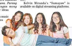  ?? PHOTOGRAPH­S COURTESY OF CINEMA ONE ?? (FROM left) Charlie Dizon, Alexa Ilacad, Gillian Vicencio, Belle Mariano, and Clarence Delgado in ‘Four Sisters Before the Wedding.’