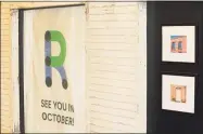  ?? Cassandra Day / Hearst Connecticu­t Media ?? Beginning in mid-October, a storefront at the front of Main Street Market will house myriad informatio­n about Middletown’s Connecticu­t River revitaliza­tion, which will be continuall­y updated as the project moves along. The “R” symbol refers to “Return to the Riverbend.”