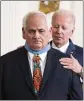  ?? HAIYUN JIANG THE NEW YORK TIMES ?? President Joe Biden awards the Medal of Honor to Army Spc. Dwight Birdwell, a Cherokee Indian and lawyer, on Tuesday.