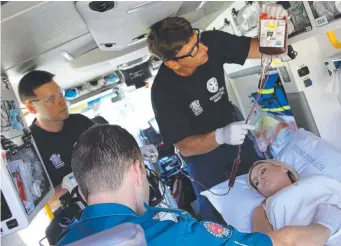  ?? ?? QAS High Acuity Team members have made incredible advancemen­ts for frontline care.