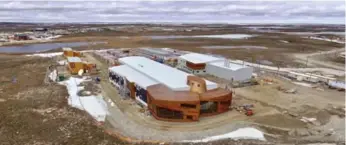  ?? POLAR KNOWLEDGE CANADA/THE CANADIAN PRESS ?? Canada’s High Arctic Research Station in Cambridge Bay, Nunavut, is expected to formally open in October.