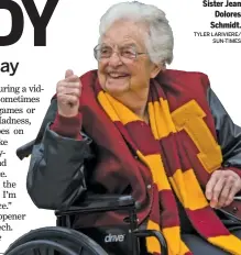  ?? TYLER LARIVIERE/ SUN-TIMES ?? Sister Jean Dolores Schmidt.