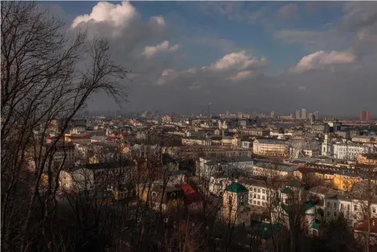  ?? AFP PHOTO ?? TWO YEARS AFTER
The capital city of Kyiv, ahead of the second anniversar­y of Russia’s invasion of Ukraine.