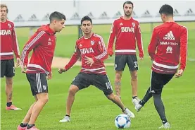  ?? D. HALIASZ/P. RIVER ?? Dos de arranque. Martínez y Scocco serán titulares.