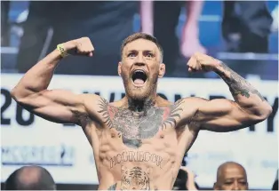  ??  ?? Everyone can take a leaf out of UFC champion Conor McGregor’s approach to health and fitness. Picture PA Wire.