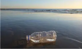  ?? Photograph: Barbara Fischer, Australia./Getty Images ?? Plastic water bottles are derived from crude oil and take thousands of years to break down in landfill. Choose stainless steel bottles with silicon lids.