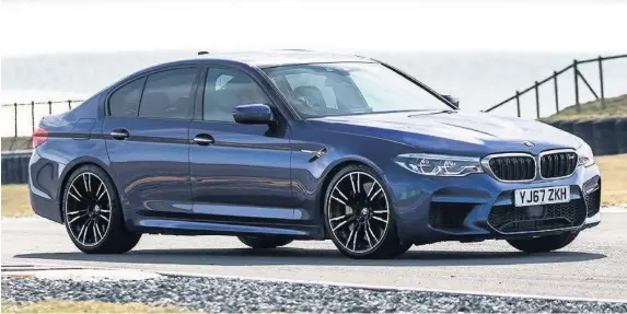  ??  ?? The new BMW M5 is the quickest Beemer ever to take to the road