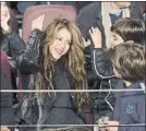  ?? FOTO: PERE PUNTÍ ?? Shakira, durante un partido