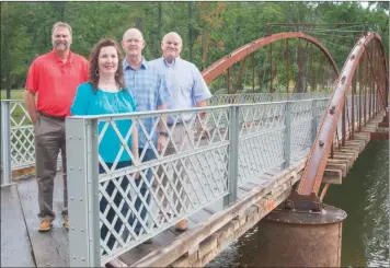  ?? WILLIAM HARVEY/RIVER VALLEY & OZARK EDITION ?? The city of Conway and the Faulkner County Historical Society will hold a dedication ceremony for the refurbishe­d Springfiel­d-Des Arc Bridge at 10 a.m. Sept. 23 at Beaverfork Lake Park. Among the participan­ts in the ceremony will be Faulkner County...