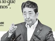  ??  ?? SHINZO ABE