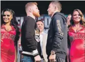  ??  ?? “Canelo” Álvarez y Golovkin, listos para un cara a cara otra vez