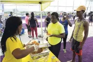  ??  ?? Sampling goodies from GraceKenne­dy’s Caribbean Choice.